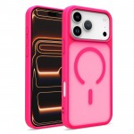 PC + TPU Hybrid Magnetic Shockproof Case for iPhone 17 Pro Max - Rose Red