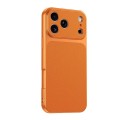 Soft-Touch PU Leather + TPU Shockproof Case for iPhone 17 Pro Max - Orange