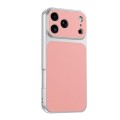 Soft-Touch PU Leather + TPU Shockproof Case for iPhone 17 Pro Max - Pink
