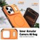 Soft-Touch Solid-Color 2-in-1 PC + TPU Magnetic Shockproof Case for iPhone 17 Pro Max - Orange