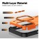 Soft-Touch Solid-Color 2-in-1 PC + TPU Magnetic Shockproof Case for iPhone 17 Pro Max - Orange