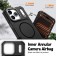Soft-Touch Solid-Color 2-in-1 PC + TPU Magnetic Shockproof Case for iPhone 17 Pro Max - Black