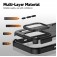 Soft-Touch Solid-Color 2-in-1 PC + TPU Magnetic Shockproof Case for iPhone 17 Pro Max - Black