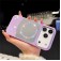 Mirror-Finish Rhinestone TPU + PC Magnetic Case for iPhone 17 Pro Max - Purple