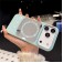 Mirror-Finish Rhinestone TPU + PC Magnetic Case for iPhone 17 Pro Max - Blue