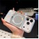 Mirror-Finish Rhinestone TPU + PC Magnetic Case for iPhone 17 Pro Max - White