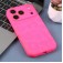 Leopard-Pattern Liquid Silicone Case with Separate Camera Openings for iPhone 17 Pro Max - Hot Pink