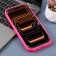 Leopard-Pattern Liquid Silicone Case with Separate Camera Openings for iPhone 17 Pro Max - Hot Pink