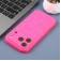 Leopard-Pattern Liquid Silicone Case with Separate Camera Openings for iPhone 17 Pro Max - Hot Pink