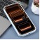 Leopard-Pattern Liquid Silicone Case with Separate Camera Openings for iPhone 17 Pro Max - Sky Blue