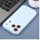Leopard-Pattern Liquid Silicone Case with Separate Camera Openings for iPhone 17 Pro Max - Sky Blue