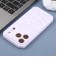 Leopard-Pattern Liquid Silicone Case with Separate Camera Openings for iPhone 17 Pro Max - Lilac Purple