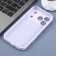 Leopard-Pattern Liquid Silicone Case with Separate Camera Openings for iPhone 17 Pro Max - Lilac Purple