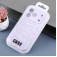 Leopard-Pattern Liquid Silicone Case with Separate Camera Openings for iPhone 17 Pro Max - Lilac Purple