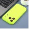 Leopard-Pattern Liquid Silicone Case with Separate Camera Openings for iPhone 17 Pro Max - Bright Green