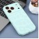Leopard-Pattern Liquid Silicone Case with Separate Camera Openings for iPhone 17 Pro Max - Light Cyan