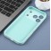 Leopard-Pattern Liquid Silicone Case with Separate Camera Openings for iPhone 17 Pro Max - Light Cyan