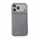 PU Leather + TPU Card Wallet Case with Kickstand for iPhone 17 Pro Max - Grey