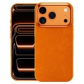 PC + Fabric Full-Coverage Magnetic Case for iPhone 17 Pro Max - Orange