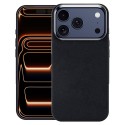 PC + Fabric Full-Coverage Magnetic Case for iPhone 17 Pro Max - Black