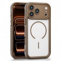 PC + TPU Magnetic Hybrid Case for iPhone 17 Pro Max - Khaki