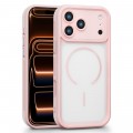 PC + TPU Magnetic Hybrid Case for iPhone 17 Pro Max - Pink