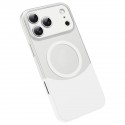 Spliced Magnetic PC Case for iPhone 17 Pro Max - White