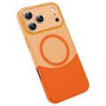 Spliced Magnetic PC Case for iPhone 17 Pro Max - Orange