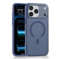 Frosted Dot-Texture PC + TPU Magnetic Case for iPhone 17 Pro Max - Blue
