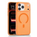 Frosted Dot-Texture PC + TPU Magnetic Case for iPhone 17 Pro Max - Orange