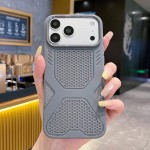 Perforated Heat-Dissipation TPU Case for iPhone 17 Pro Max - Grey