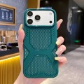 Perforated Heat-Dissipation TPU Case for iPhone 17 Pro Max - Dark Green