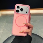 Soft-Touch Two-Tone Liquid Silicone MagSafe-Compatible Case for iPhone 17 Pro Max - Berry Pink