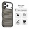 Ribbed TPU Case for iPhone 17 Pro Max - Transparent Grey