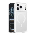 Frosted PC + TPU Hybrid Magnetic Case for iPhone 17 Pro Max - White