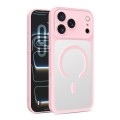 Frosted PC + TPU Hybrid Magnetic Case for iPhone 17 Pro Max - Pink