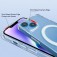 Clear Acrylic + TPU Magnetic Air-Cushion Case with Lanyard Holes for iPhone 17 Pro Max