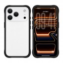 Silicone Bumper Frame Case for iPhone 17 Pro Max - Black