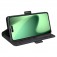 PU Leather + TPU Wallet Folio Case with Dual Magnetic Buckle and Stand for iPhone 17 Pro Max - Black