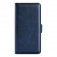 PU Leather + TPU Wallet Folio Case with Dual Magnetic Buckle and Stand for iPhone 17 Pro Max - Dark Blue