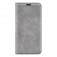 Retro PU Leather + TPU Wallet Stand Case for iPhone 17 Pro Max - Grey