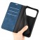Retro PU Leather + TPU Wallet Stand Case for iPhone 17 Pro Max - Dark Blue