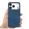 Vintage Leather-Texture PC + TPU Hybrid Back-Cover Case for iPhone 17 Pro Max - Blue