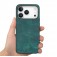 Vintage Leather-Texture PC + TPU Hybrid Back-Cover Case for iPhone 17 Pro Max - Green