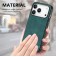 Vintage Leather-Texture PC + TPU Hybrid Back-Cover Case for iPhone 17 Pro Max - Green