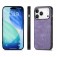 Vintage Leather-Texture PC + TPU Hybrid Back-Cover Case for iPhone 17 Pro Max - Purple