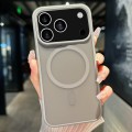 Transparent TPU + PC Hybrid MagSafe-Compatible Case for iPhone 17 Pro Max - Grey