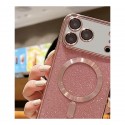 Glitter Electroplated TPU MagSafe-Compatible Case for iPhone 17 Pro Max - Rose  Gold