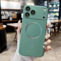 Metallic-Paint TPU MagSafe-Compatible Case with Lens Film for iPhone 17 Pro Max - Green