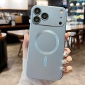 Metallic-Paint TPU MagSafe-Compatible Case with Lens Film for iPhone 17 Pro Max - Sierra Blue